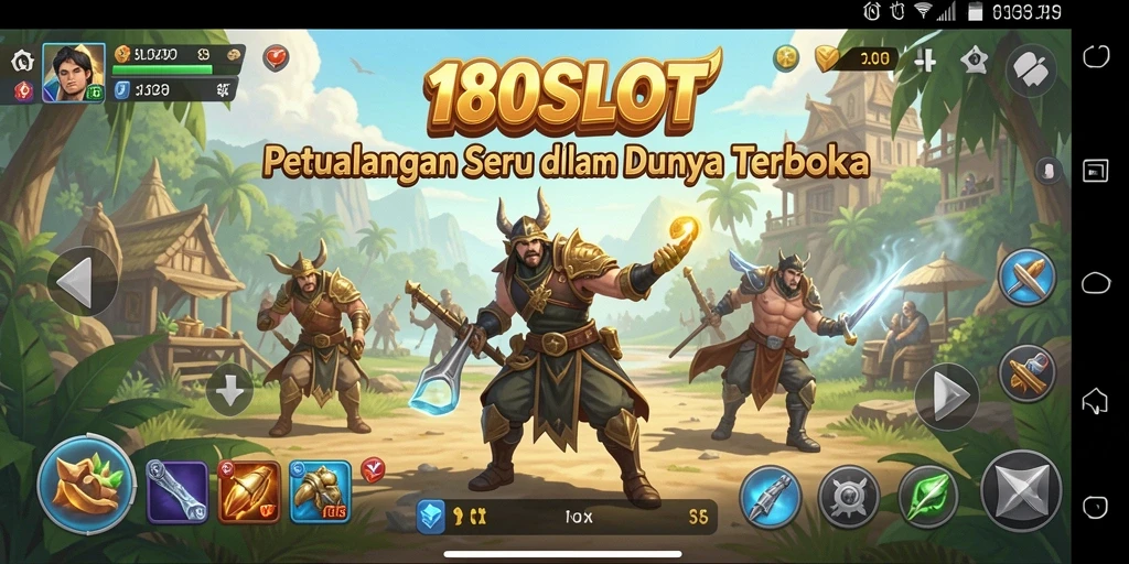 Tangkapan layar dari gameplay 180SLOT yang menampilkan dunia terbuka.