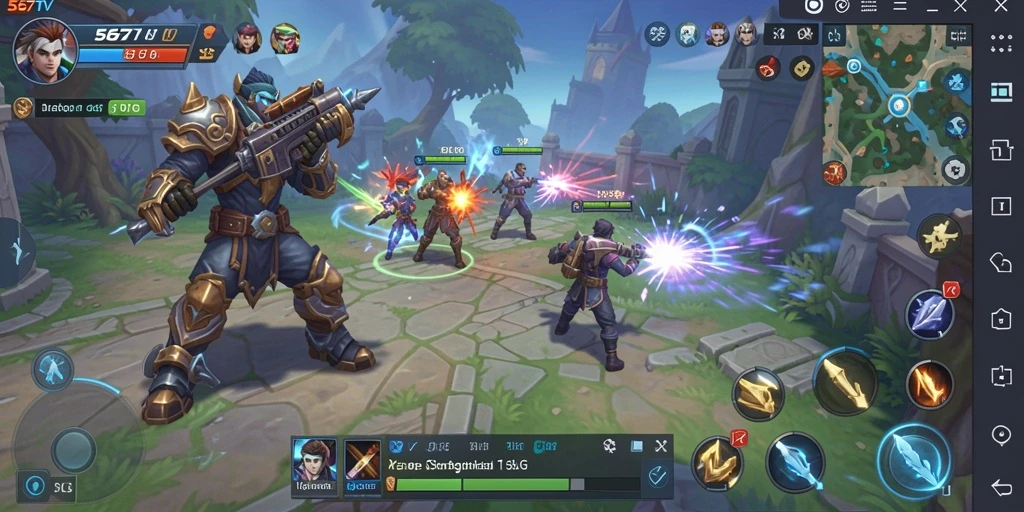 Tampilan gameplay 567TV dengan grafis yang menakjubkan.