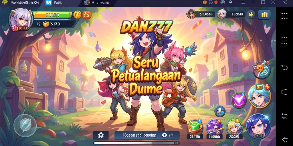 Tampilan gameplay yang menarik dalam dunia anime penuh petualangan.