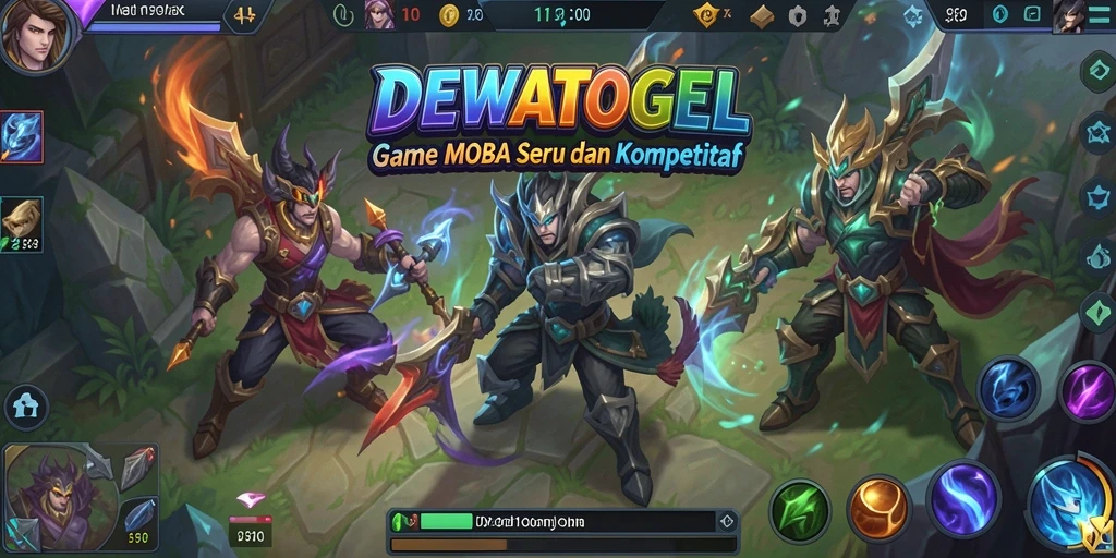 Gameplay seru dan strategis di arena MOBA DEWATOGEL.