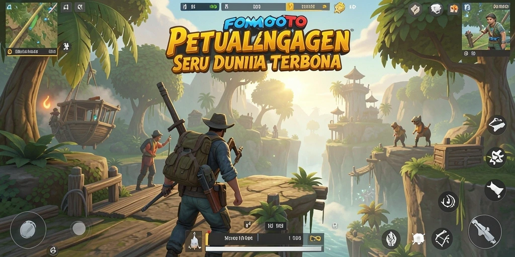 Tampilan gameplay FOMOTOTO yang mengesankan di dunia terbuka.
