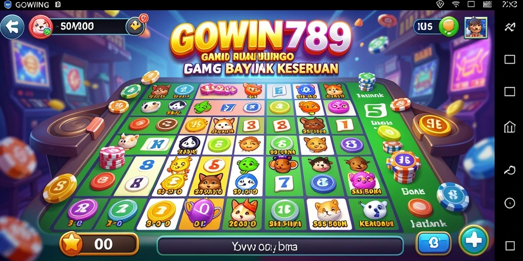 Tampilan gameplay GOWIN789 yang seru dan mengasyikkan saat bermain Bingo.