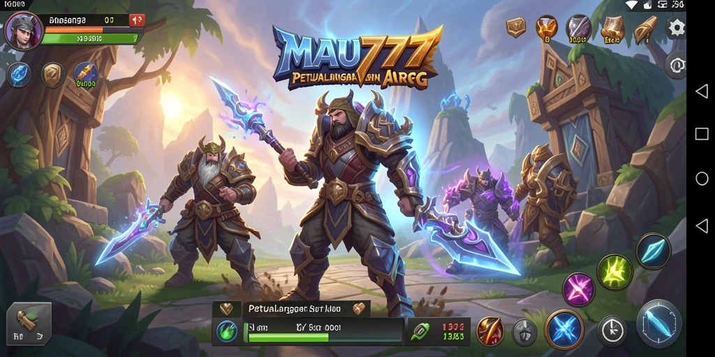 Screenshot gameplay penuh aksi dalam MAU777 yang menampilkan pertempuran seru.