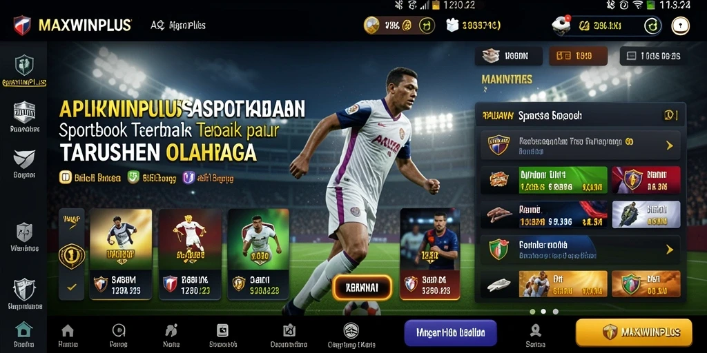 Tampilan gameplay MAXWINPLUS dengan antarmuka sportsbook yang menarik.