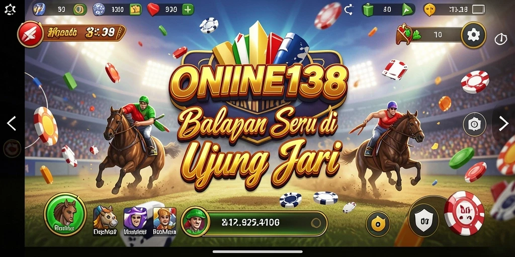 Screenshot ONINE138 menampilkan aksi balapan yang mendebarkan.