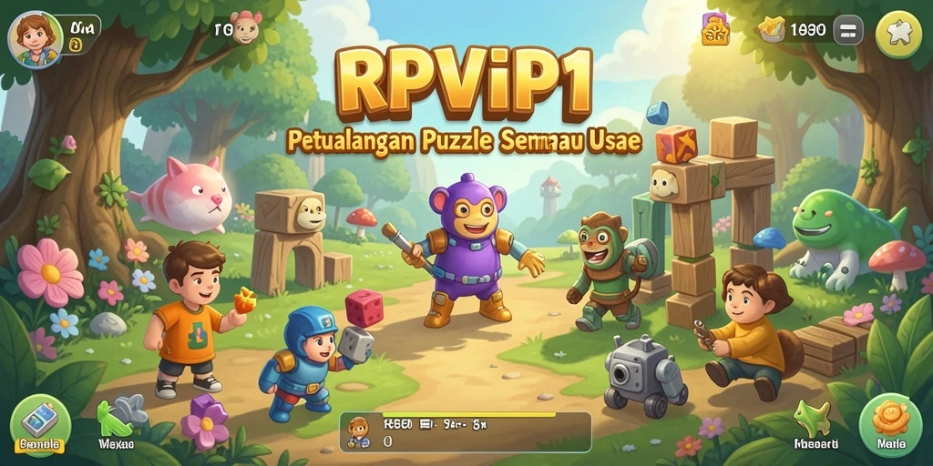 Screenshot utama RPVIP1 menampilkan serunya gameplay Puzzle.