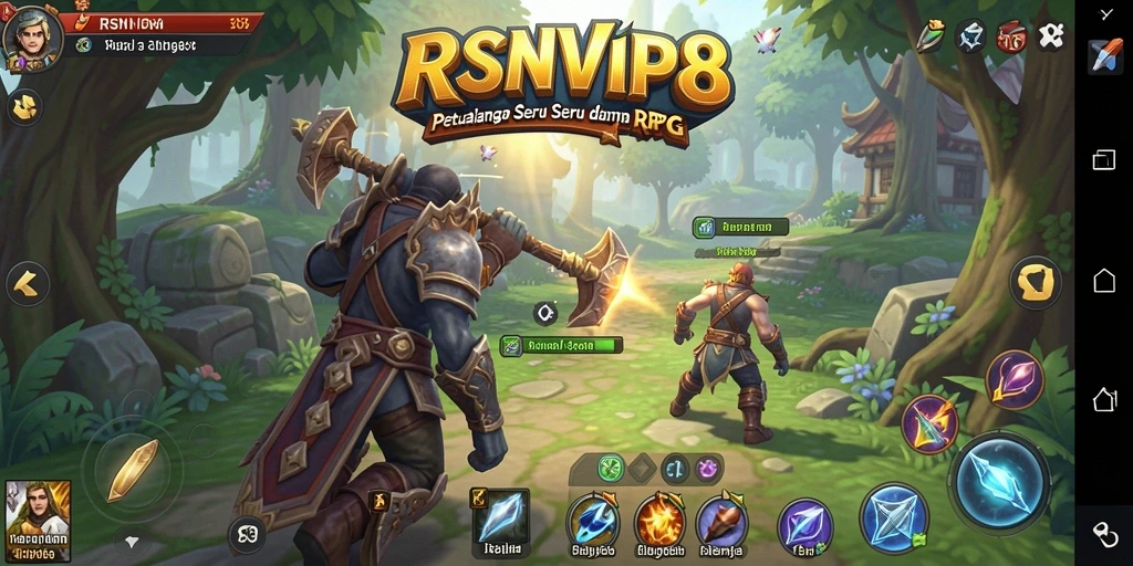 Tampilan gameplay seru dari RSNVIP8 yang penuh aksi RPG.