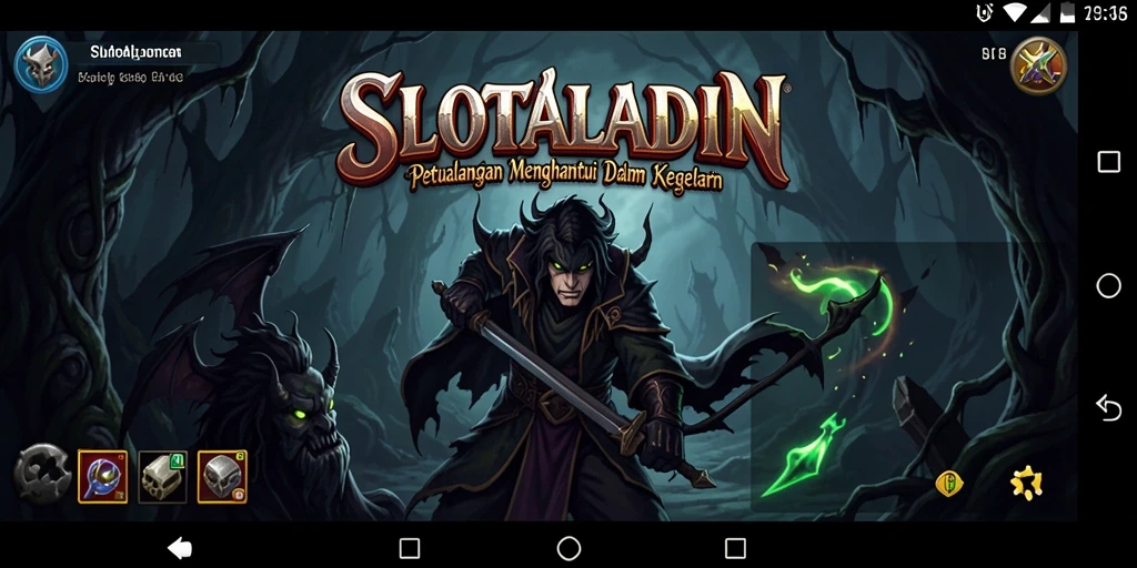 Tampilan menakutkan dari gameplay SLOTALADIN yang penuh ketegangan.