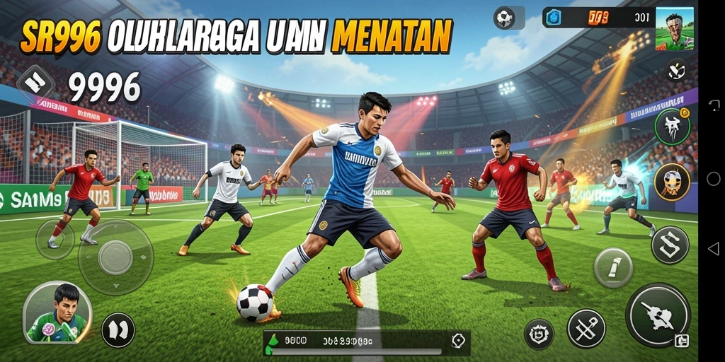 Tampilan utama gameplay SR996 yang menampilkan aksi olahraga seru.