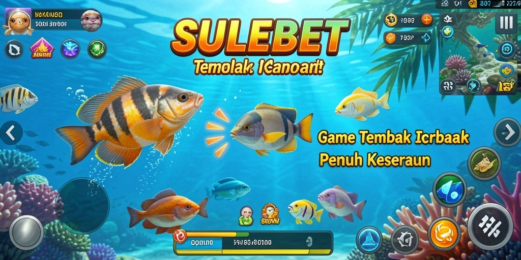 Screenshot gameplay SULEBET menampilkan aksi menembak ikan yang seru.