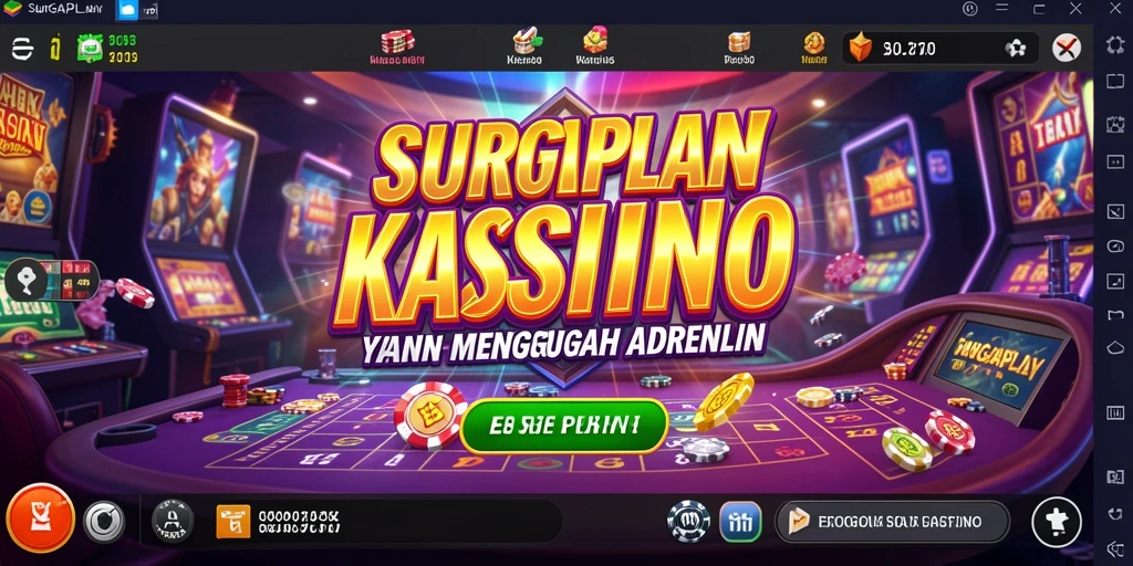 Screenshot utama SURGAPLAY menampilkan gameplay kasino yang mendebarkan.