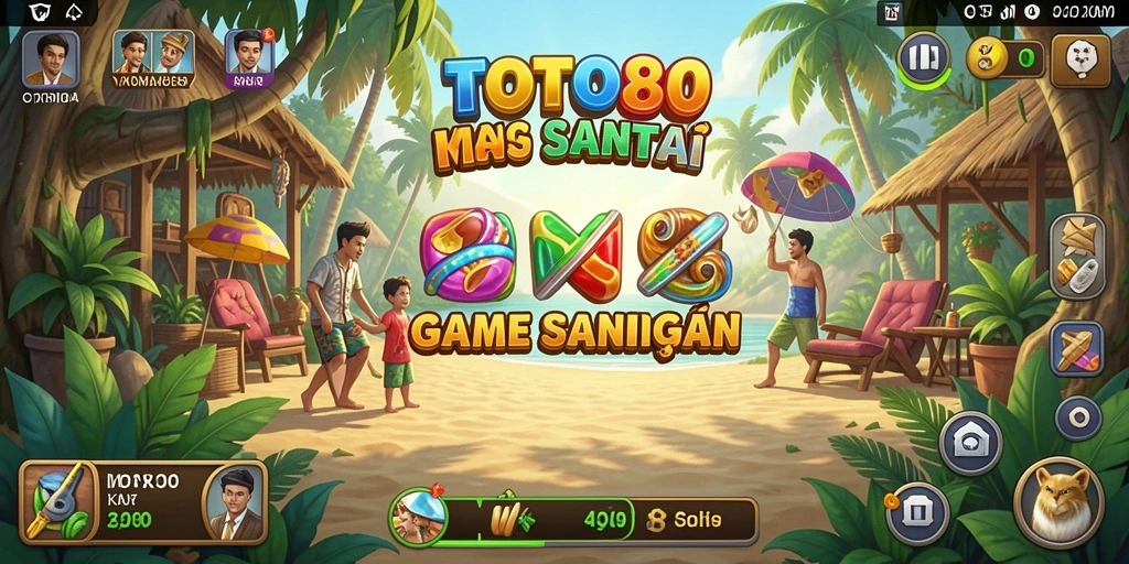 Screenshot utama TOTO80 dengan tampilan gameplay santai.