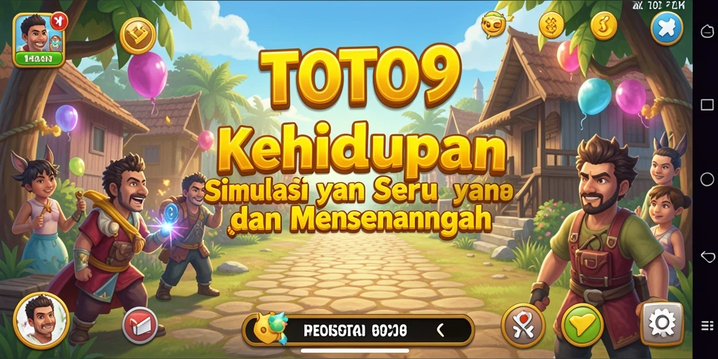 Tampilan gameplay menarik di TOTO9 dengan berbagai aktivitas simulasi.
