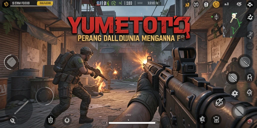 Tampilan gameplay YUMETOTO yang penuh aksi dan strategi.