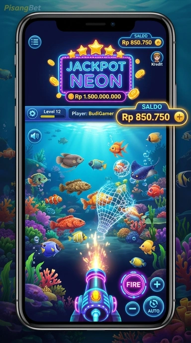 Tampilan aplikasi pisangbet yang menarik dan informatif.